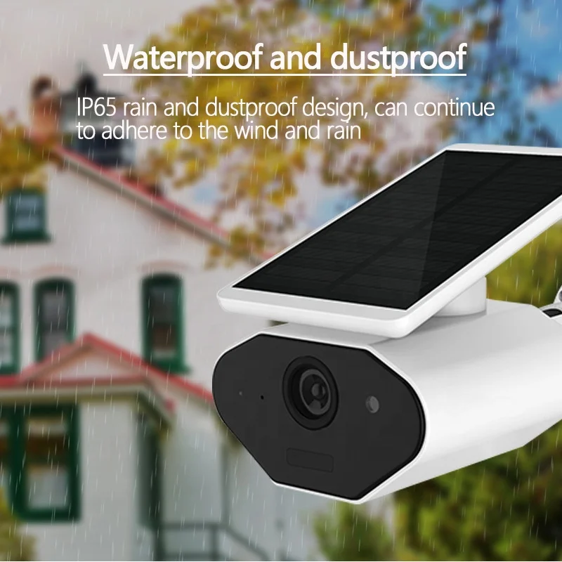 Outdoor Wireless Home Security Camera  Rechargeable Battery  Solar Capable  1080p Full IR Night Vision  Cloud Storage