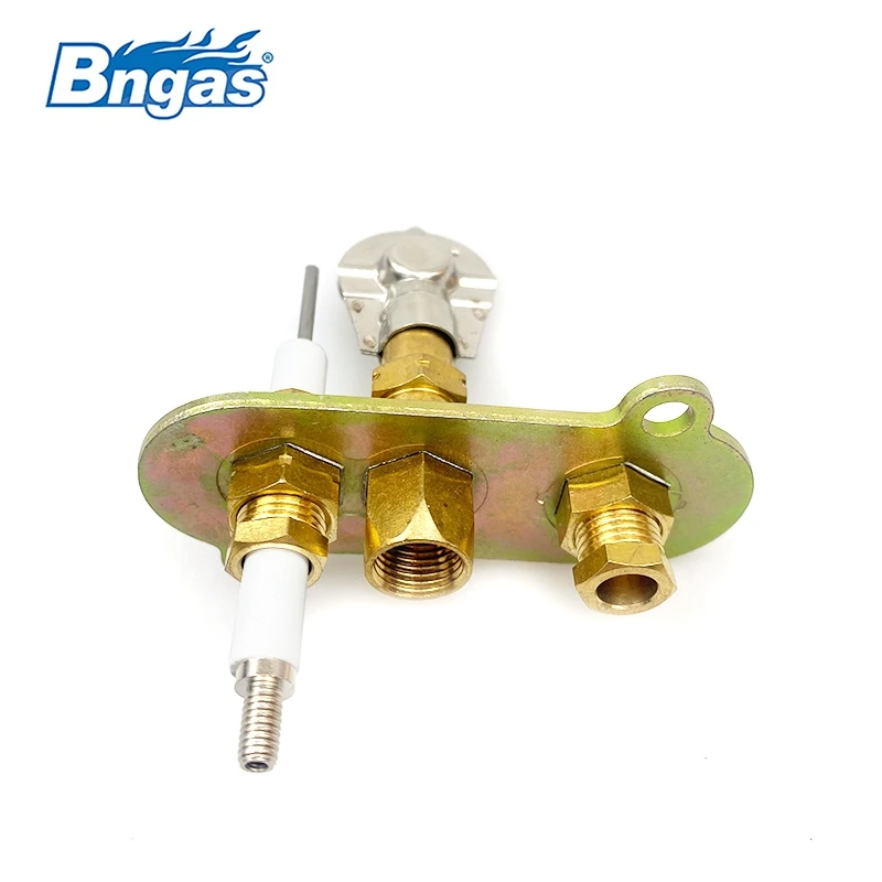 Gas pilot burner/ ignition electrode/flame sensor