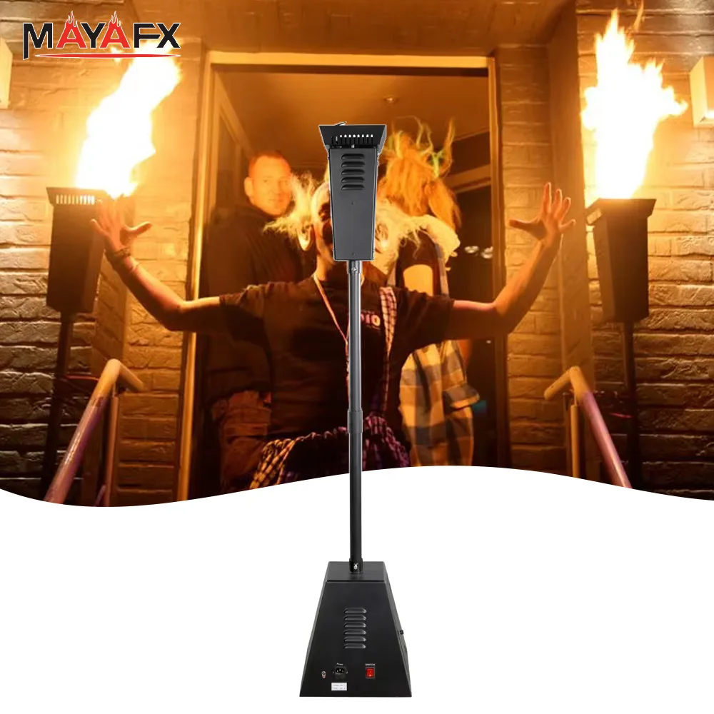 Artificial Regular Stage Flame Torch 30 Cm High Real Fire Torch For Celebration TV Show Disco Bar Club