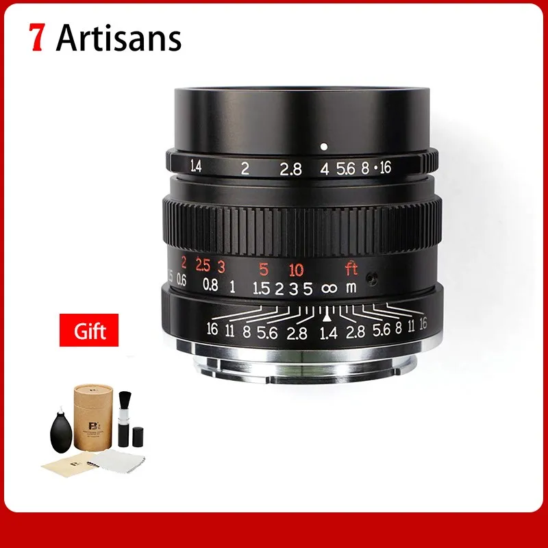 7artisans 35mm F1.4 Full Frame Manual Fixed Lens for Sony E-mount A7 A7II A7RII A7S A7SII A7III A7RIII A6500 Camera