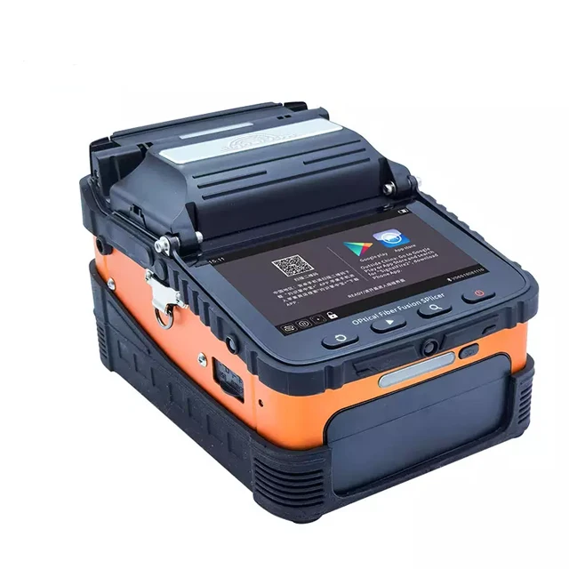 New  New 6 Motors Automatic FTTH Fibre Welding Splicing Machine Fiber Optic Cable Fusion Splicer AI-6C
