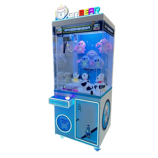 YD Coin Operated arcade Doll Machine Claw Crane grabber prize vending out Toy Gift game machine