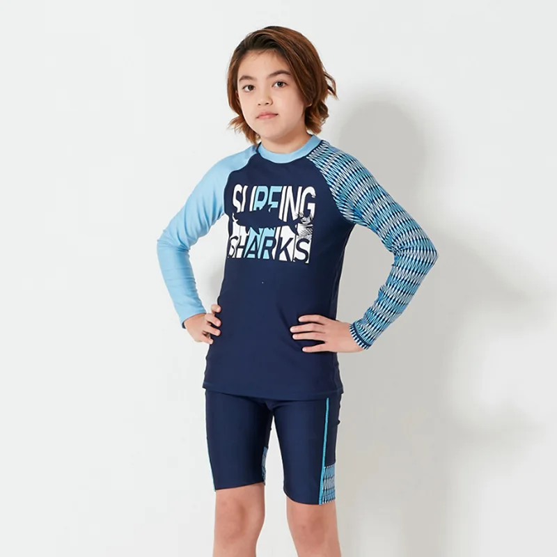 2-12 Years Boys 3pc Swimsuits Wholesale UV protection kids Big Boys Fashion Swimwear, kid boys swimsuit bathing suit Korea New