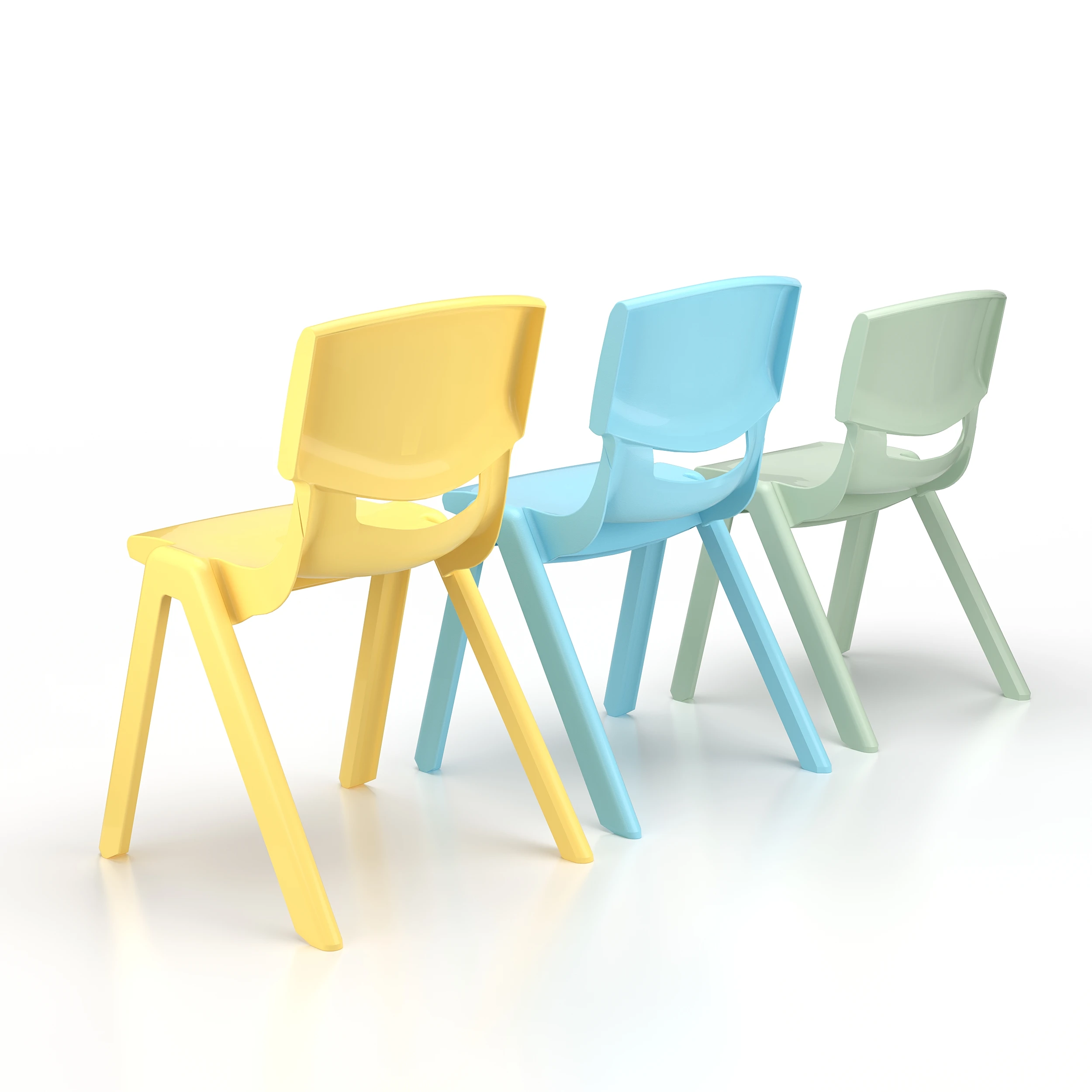 Plastic Colorful Table and Chair Children Furniture Sets Kindergarten Nursery School Classroom