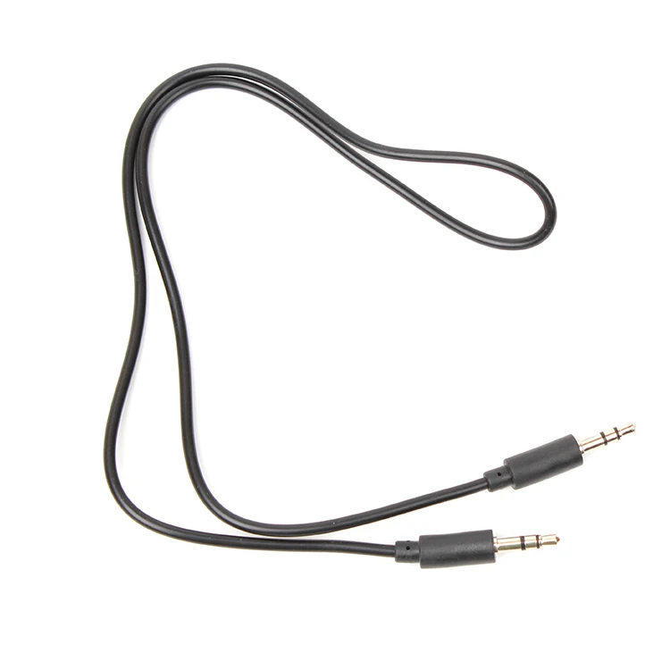 Wholesale factory price 3.5mm audio aux cable 3.5mm 3 pole to 3.5mm 3 pole car record cable for speaker earphone