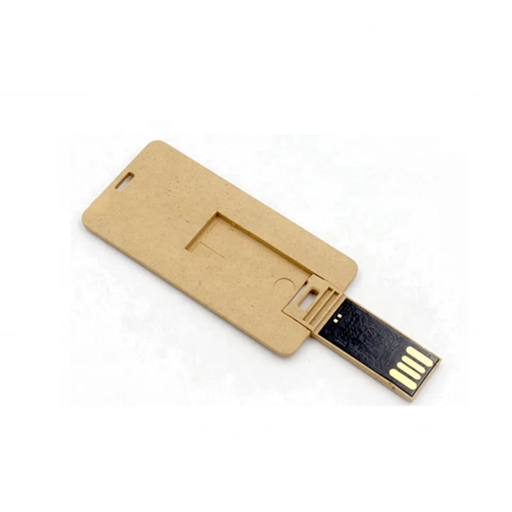 Eco-Friendly Pendrive Usb 2.0/3.0 Paper Made Credit Cards 2Gb 4Gb 8Gb Usb Flash Drives New Listing Wholesale Memory Sticks