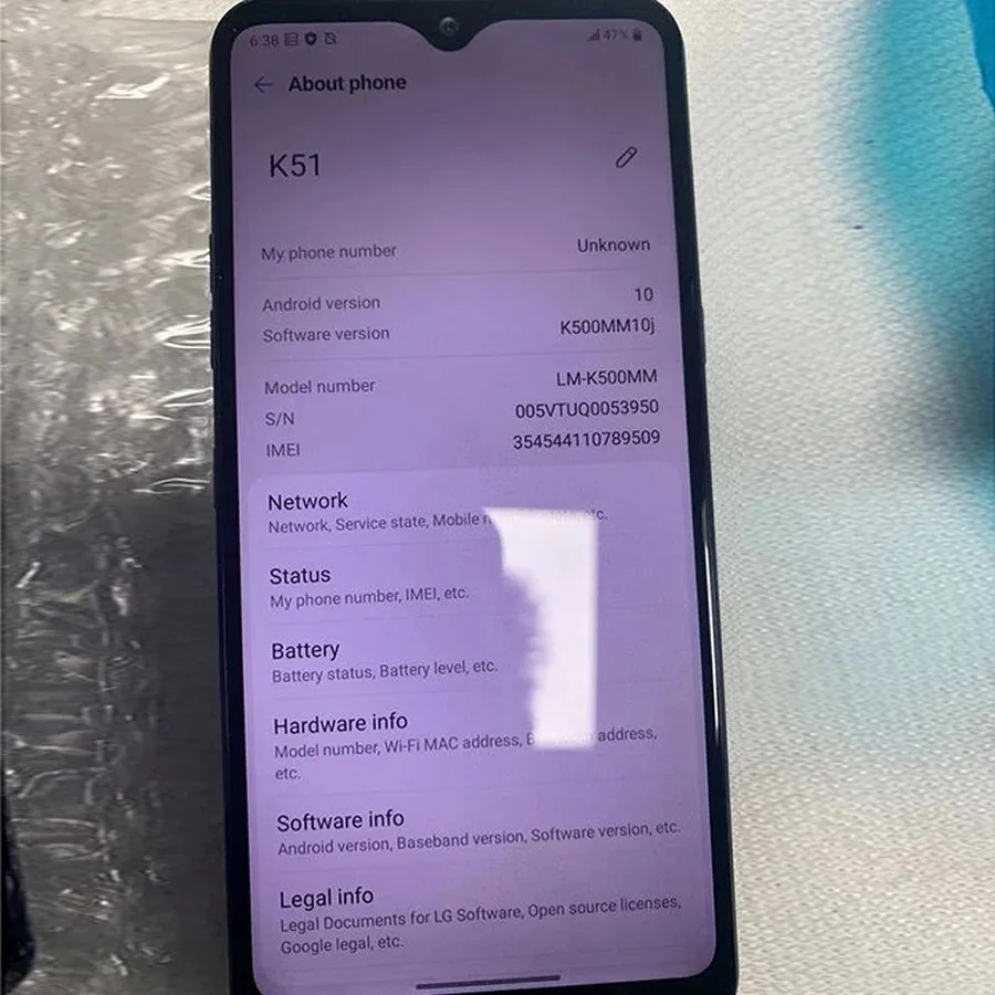 Original Mobile Phones use for LG K51 64GB  Unlocked Smartphone Celulares Baratos Usados for LG K33 K51 V60 G7