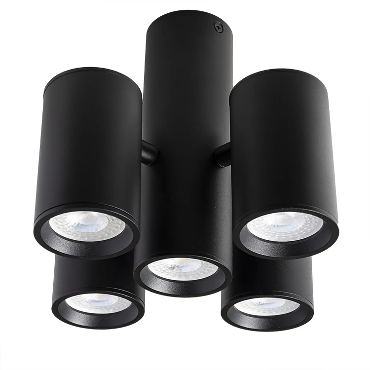 Indoor Lighting Aluminum GU10 Triple Head Downlight Rotatable Spotlight