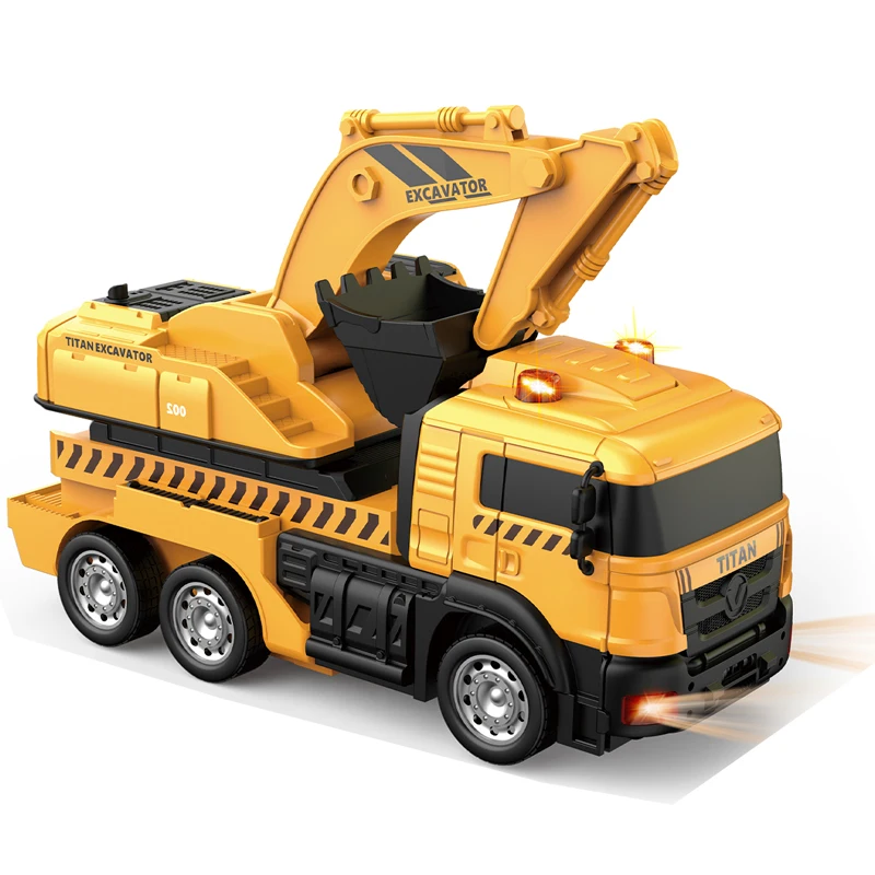 2 In 1 Remote Control Car 360 Degree Rotation Drifting  One Key Deformed Robot  Alloy Car rc truck Toy Gifts