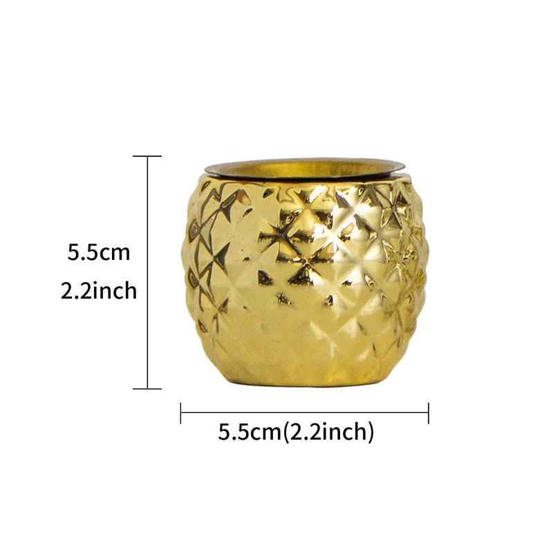 European simple golden handheld compact home furnishings Middle Eastern Arabian festival ceramic incense burner