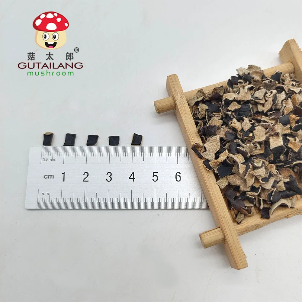 Dried white back black fungus dice 5*5mm  wood ear mushroom  big black fungus dice/slice/wire black fungi mushroom