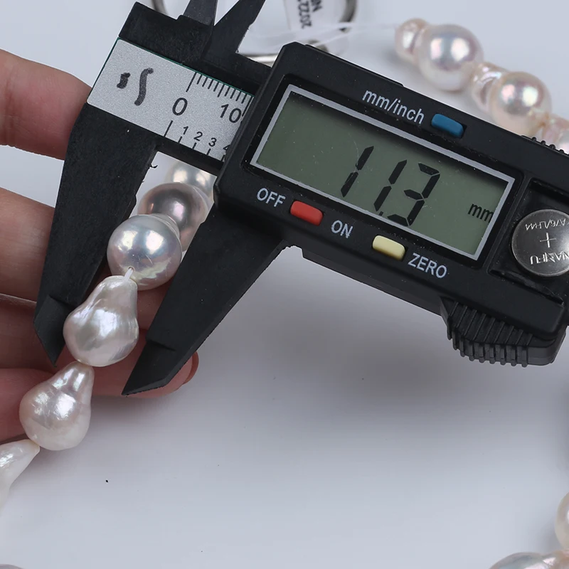 Zhuji 11-14mm A White  Natural Freshwater  Baroque Shape Pearl For Jewelry Making