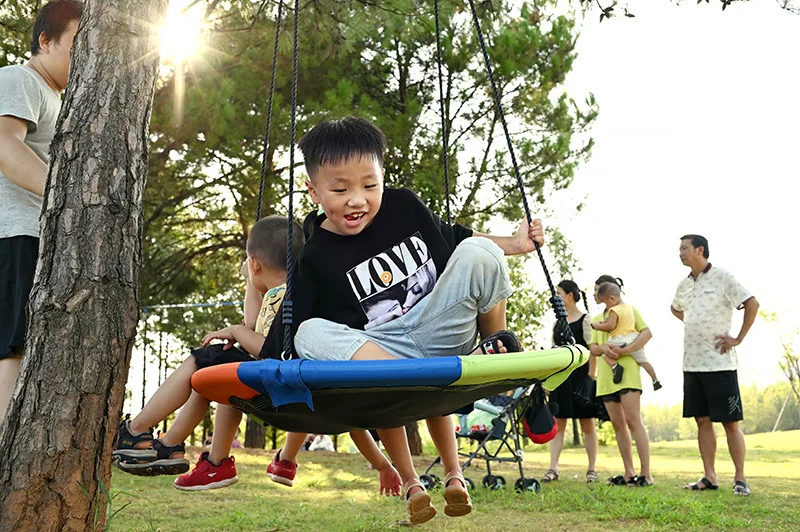 Outdoor and Indoor Durable Garden Rattan Patio Double Swing Chair Set Metal Beach Style