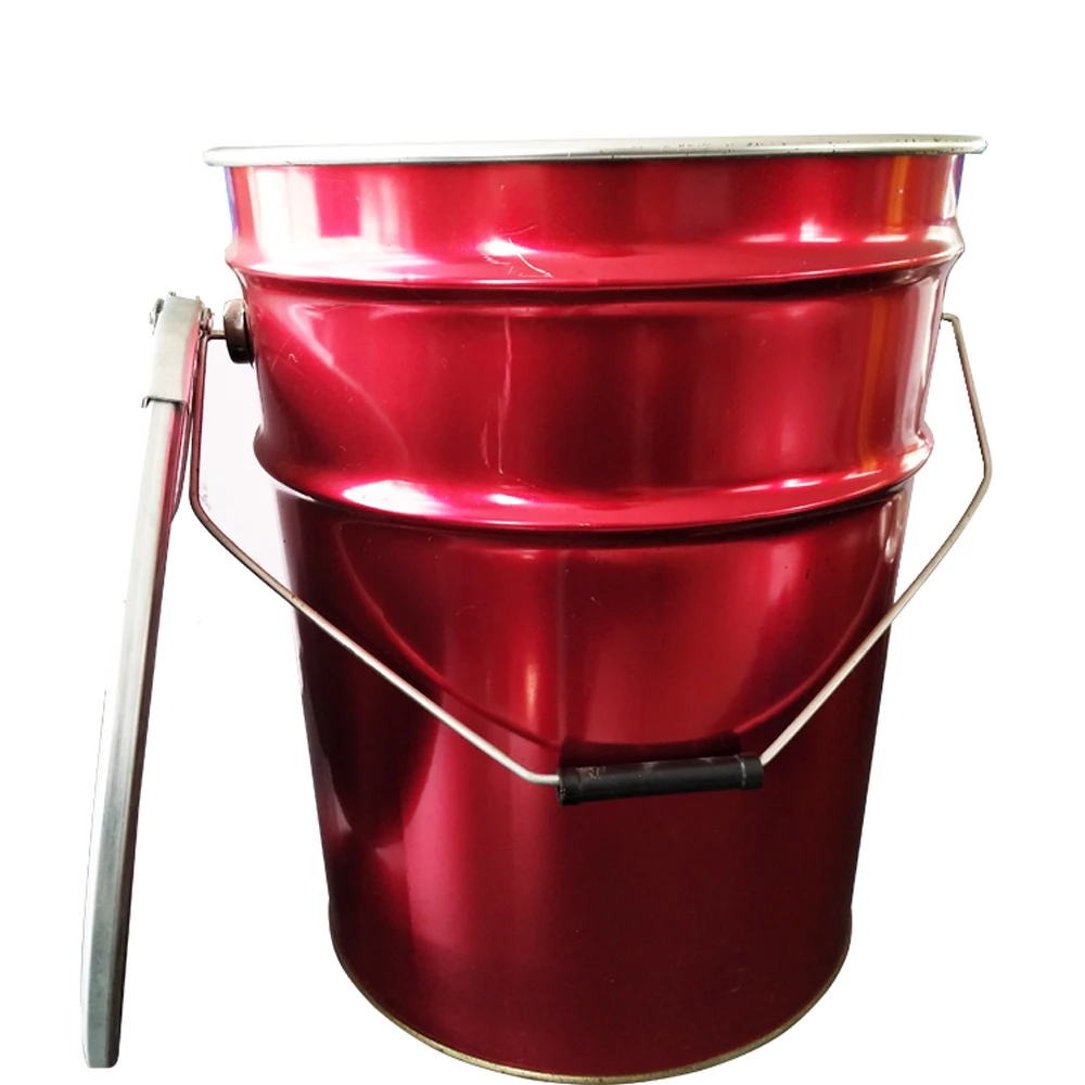 metal barrel 16 liter paint bucket paint buckets with iron hoop