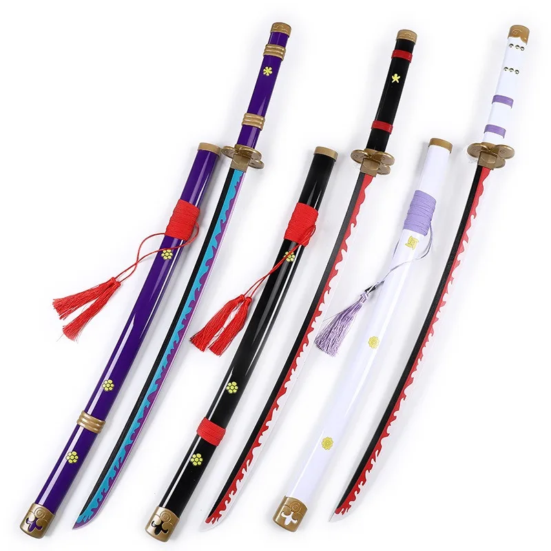 104cm Purple Version One Pieces Roronoa Zoro Yamato Anime Sword Cosplay Toy SwordsJapan Plastic Katana Anime Cosplay Sword
