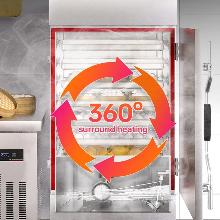 Commercial Catering Equipment 12 Trays Electric Rice Steamer Machine For Dumpling Bun