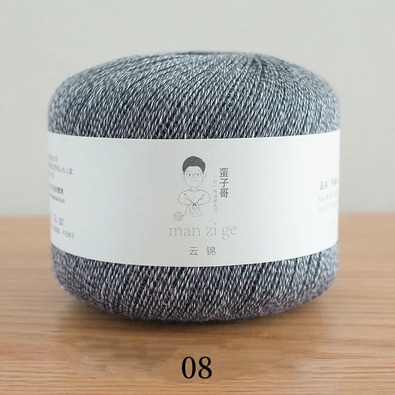 spring summer thread DIY 50% merino wool 50% line thread for hand crochet sweater yarn