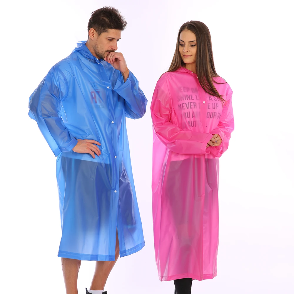 Logo Printed High Quality Rain Coat Pvc Raincoat Rainwear