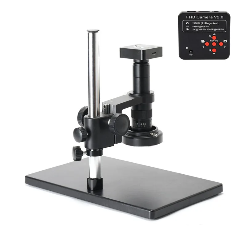 HD Electronic Display Video Microscope with LED Lights 8 inch LCD Monitor for PCB inspection and repairing