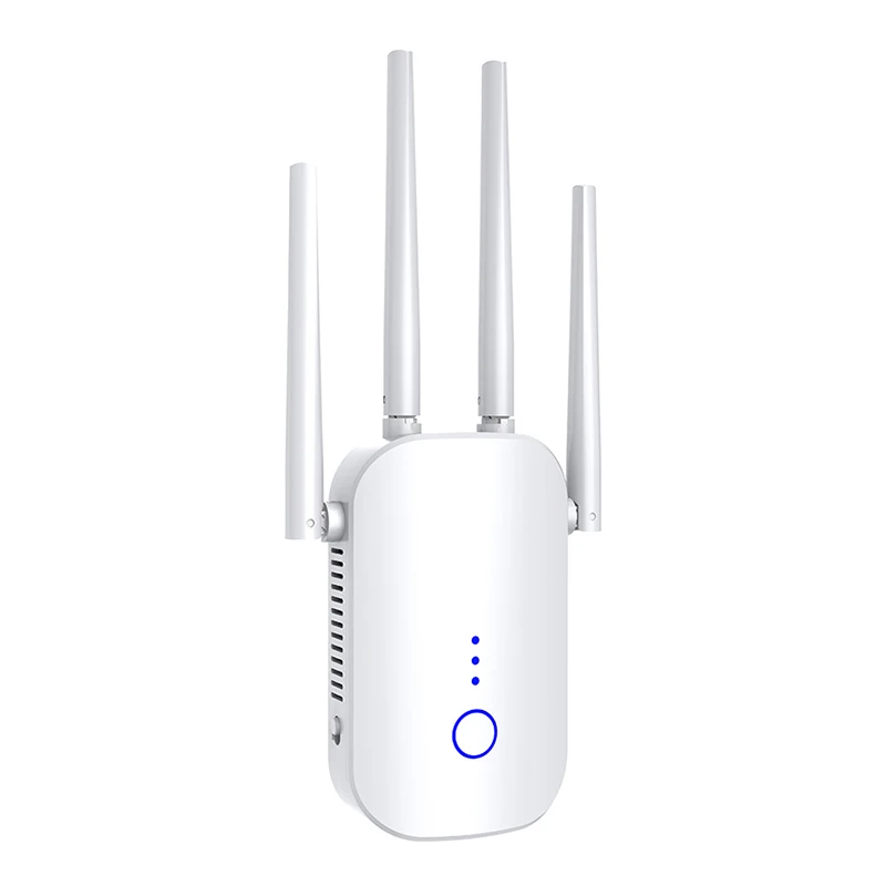 Customized 1200mbps Dual Band 2.4GHz & 5.8Hz Wifi Extender Long Range Wireless Signal Repeater Router With 4*3dBi Antenna