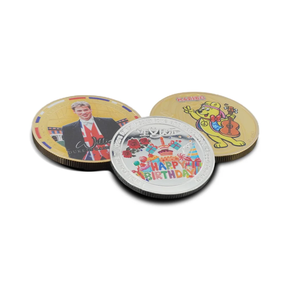 Factory direct sales Make Your Own Souvenir Coin Cheap Custom Design Logo Engraved Blank Metal Plated Silver custom coin token