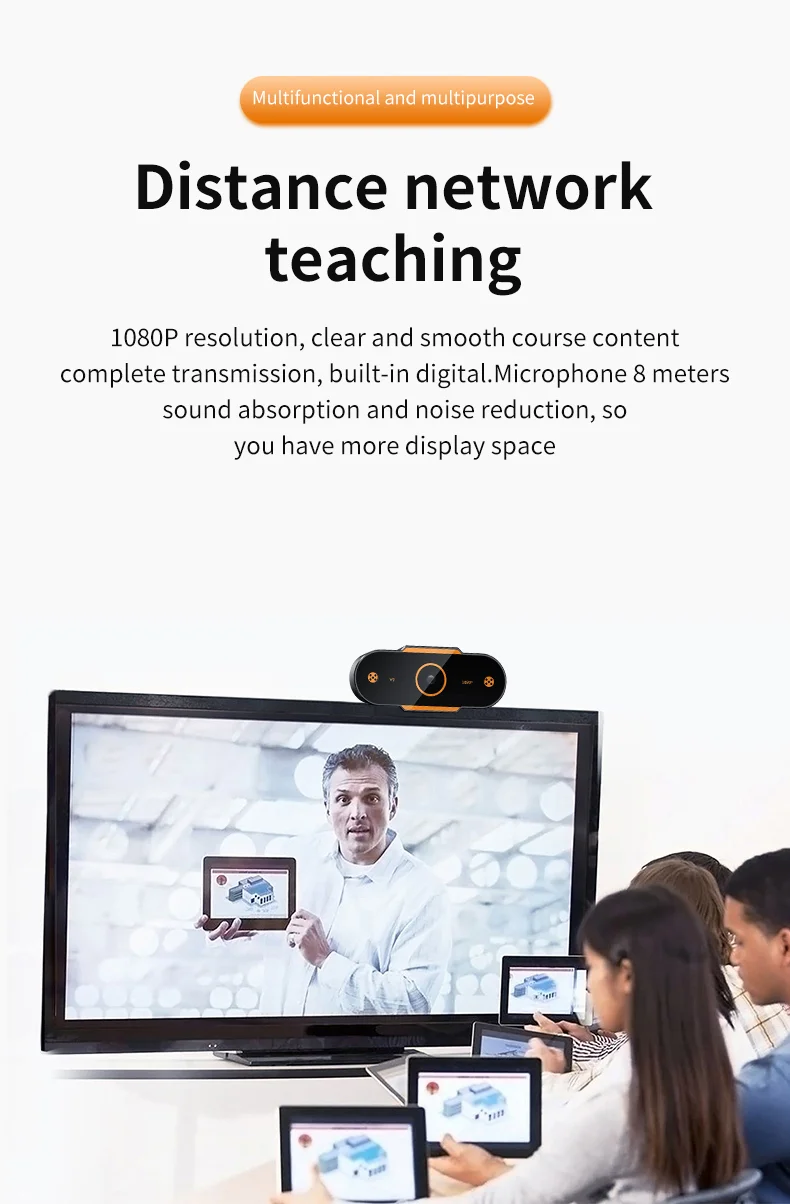 Vivistar HD 1080p профессиональная веб-камера USB 2592 1944 разрешение видеовызова Бесплатная вилка и