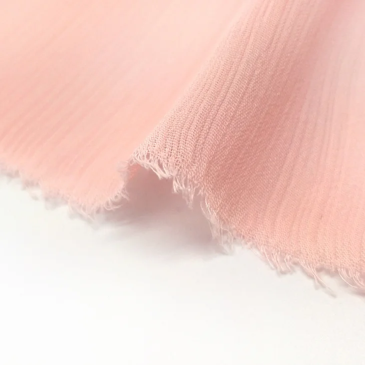 100% Polyester Crinkled Chiffon Yoryu Fabric
