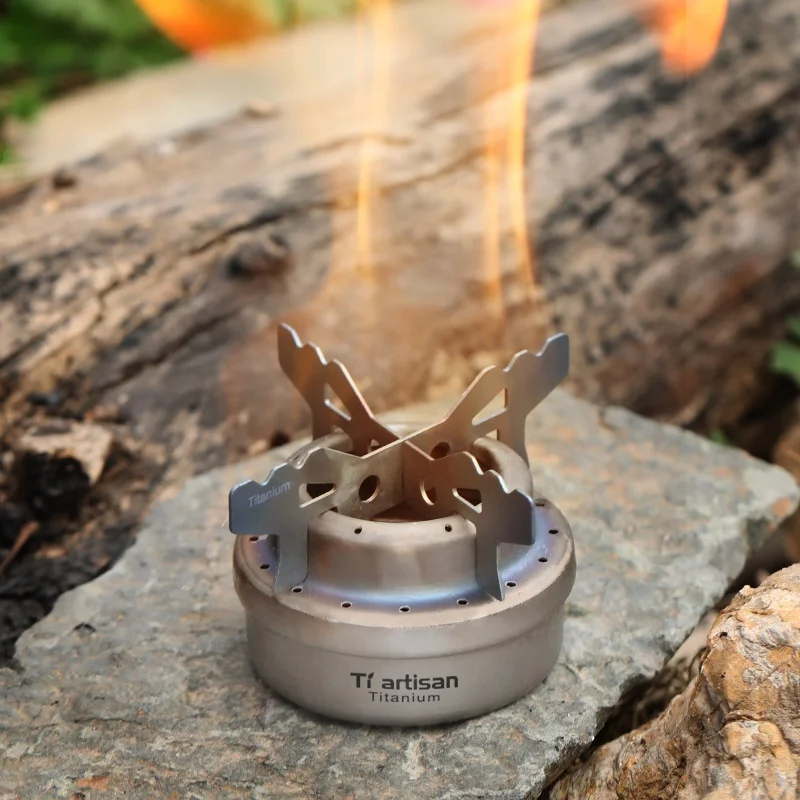 Ultrafun Mini Alcohol Stove Portable Ultralight Outdoor Spirit Burner Brass Stove