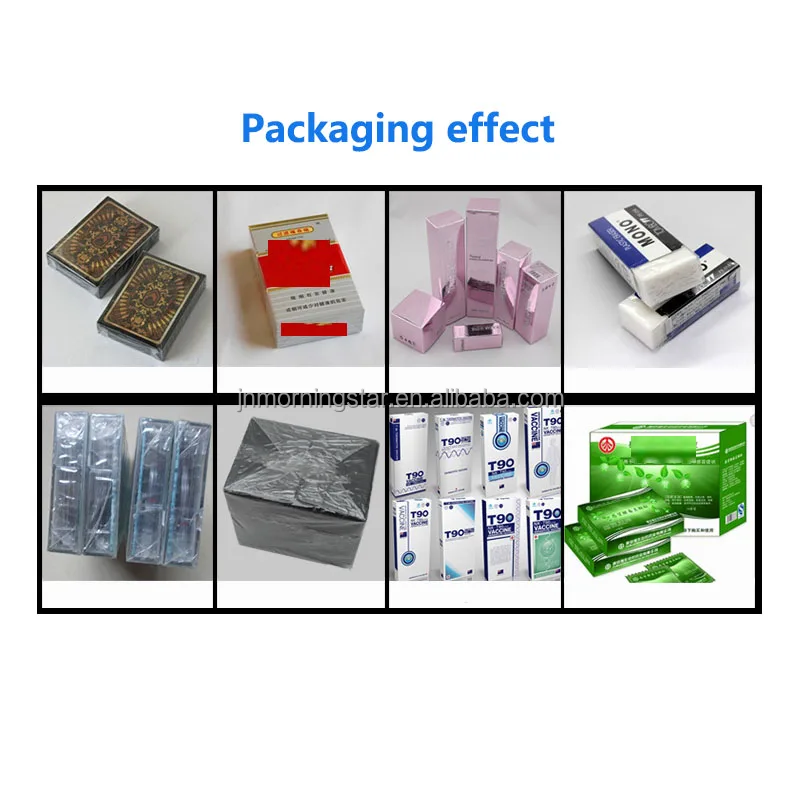 Playing Card Soap Carton Box Automatic Cellophane Over BOPP OPP Wrapper Wrapping Machine