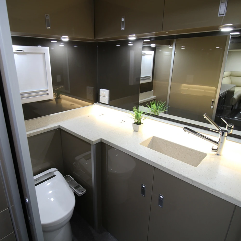 High Quality Ecocampor Fiberglass Travel Trailer Off Road Caravan 4x4 Truck Camper for Sale