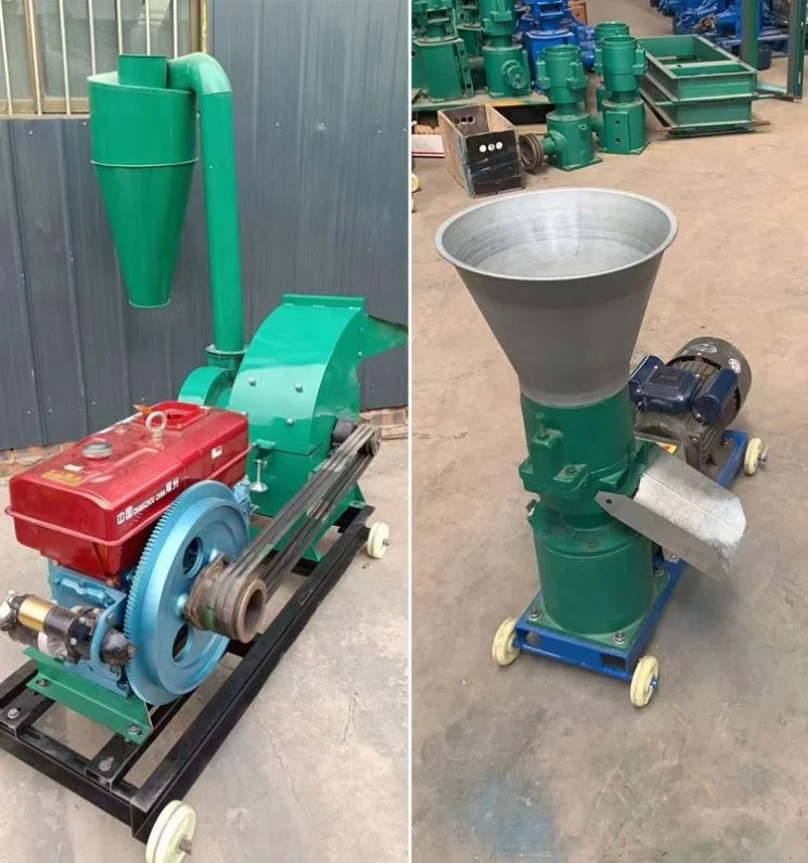 Grass chopper poultry animal small pellet making machine for livestock feed floating fish feed pellet making machine