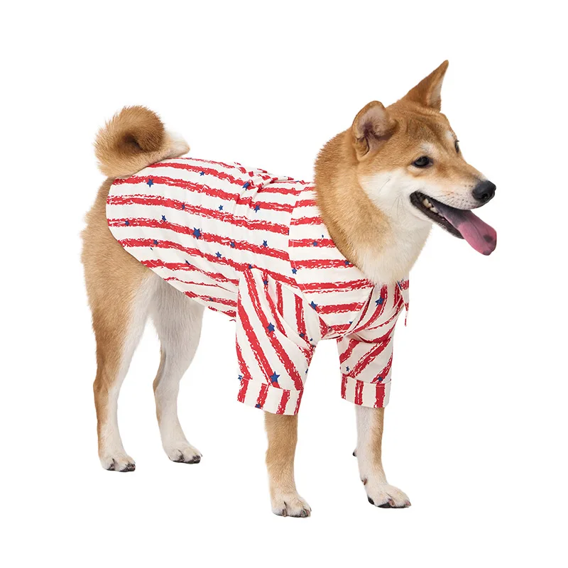 JYACWEAR Pet Clothes USA Style 100% Cotton Shirt Summer Large Dog T Shirt OEM ODM 8XL Big Dog