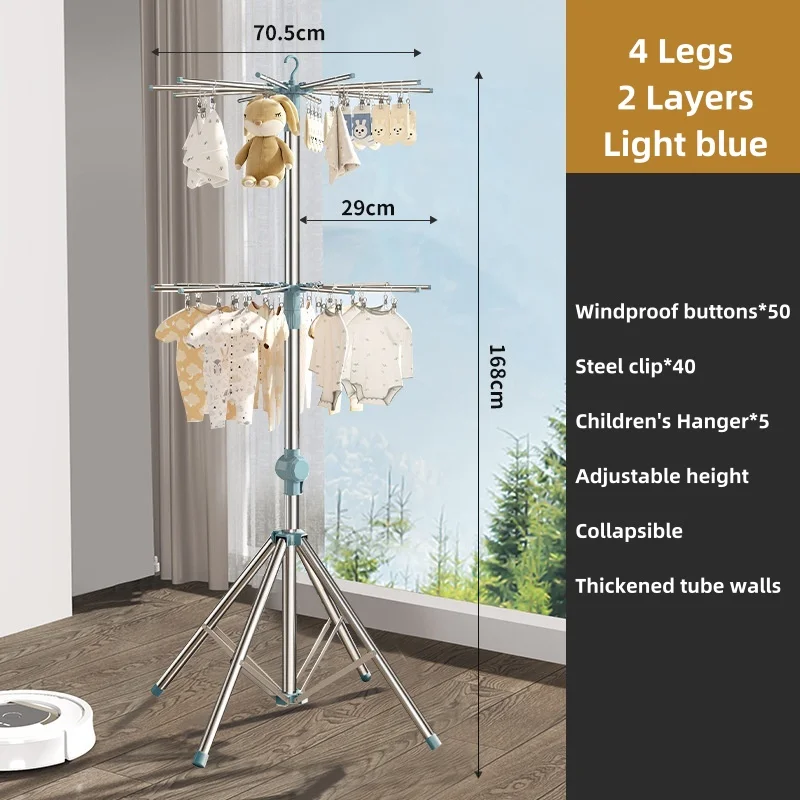 Large Capacity Metal Air Clothes Rack Rotating Towel Drying Shelf Socks Underwear Holder Wholesale Price Storage Holder