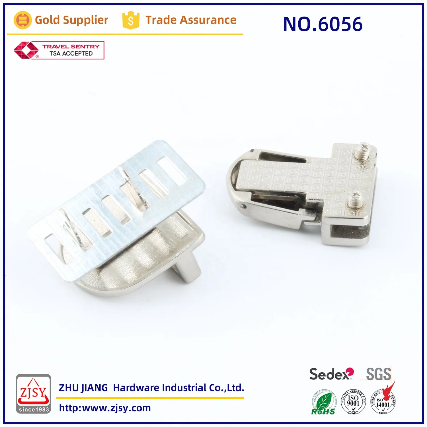 6056 Fasion Style Buckle Bag Lock Hardware Parts For Briefcase