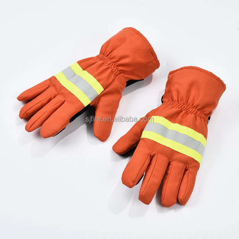 Heat Resistant Fire Rescue Gloves For Fire Fighting Protection