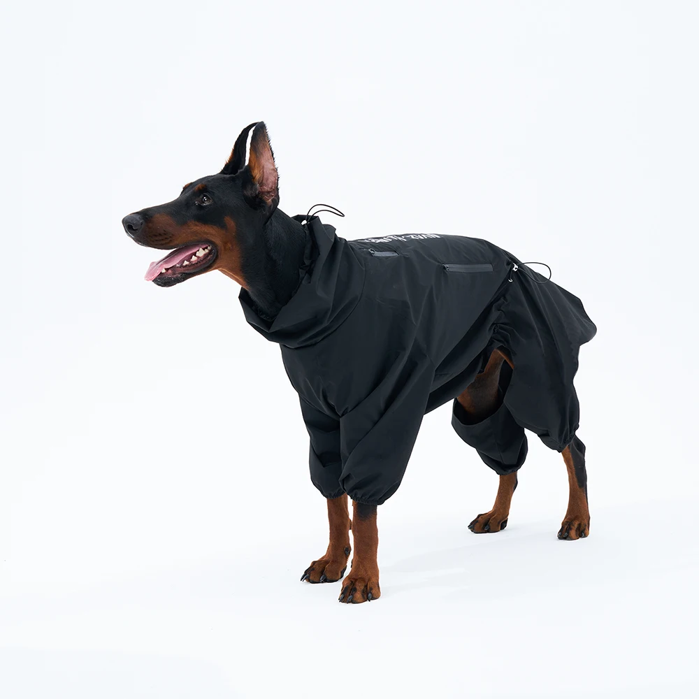 Top Sale Outdoor Track Jacket for Pets Waterproof Stain-proof Four-legged Reflective PU Small Big Large Luxury Dog Clothing