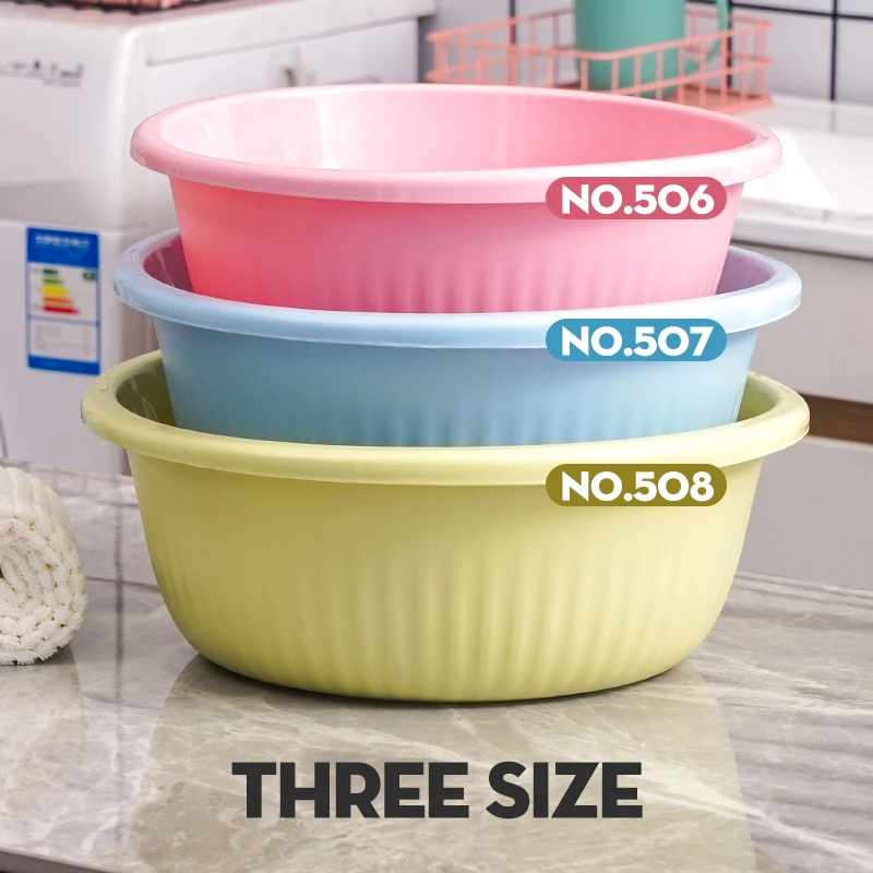 Xingsheng Wholesale high quality 10L Home hotel cheap color round stackable plastic wash basin