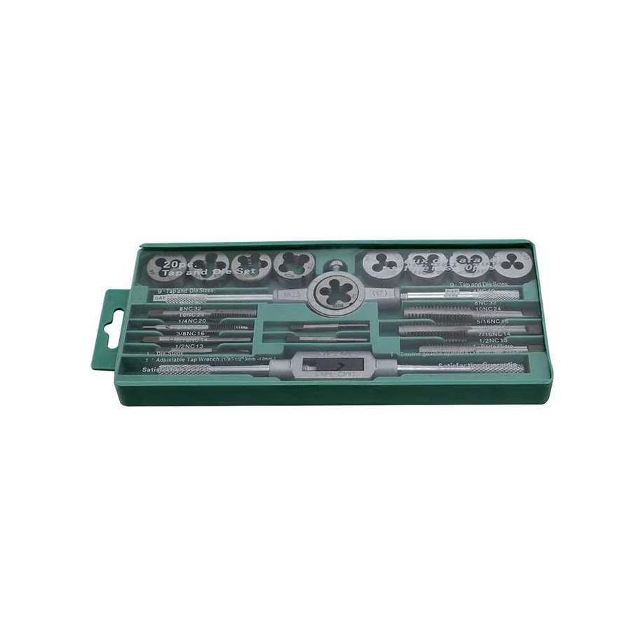 20pcs tap and die set HSS alloy steel screw thread tap thread rolling die tap&die