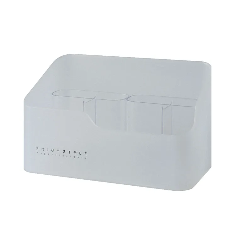 Custom Private Label Acrylic Storage Multifunctional Desktop Management Organizer Translucent Plastic Cosmetic Makeup box