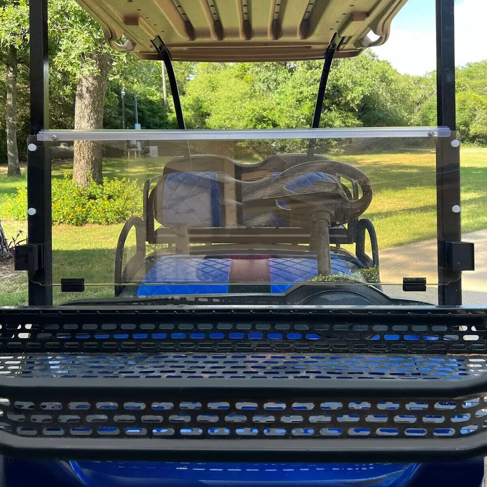 For EZGO RXV 2008-UP Foldable Polycarbonate Tinted Golf Cart Windshield