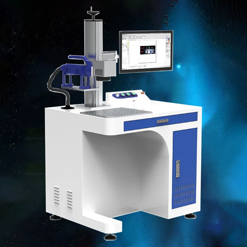 High Quality and Accuracy Handheld Desk Type Fiber Laser Marking Machine for Metal Hard Materials