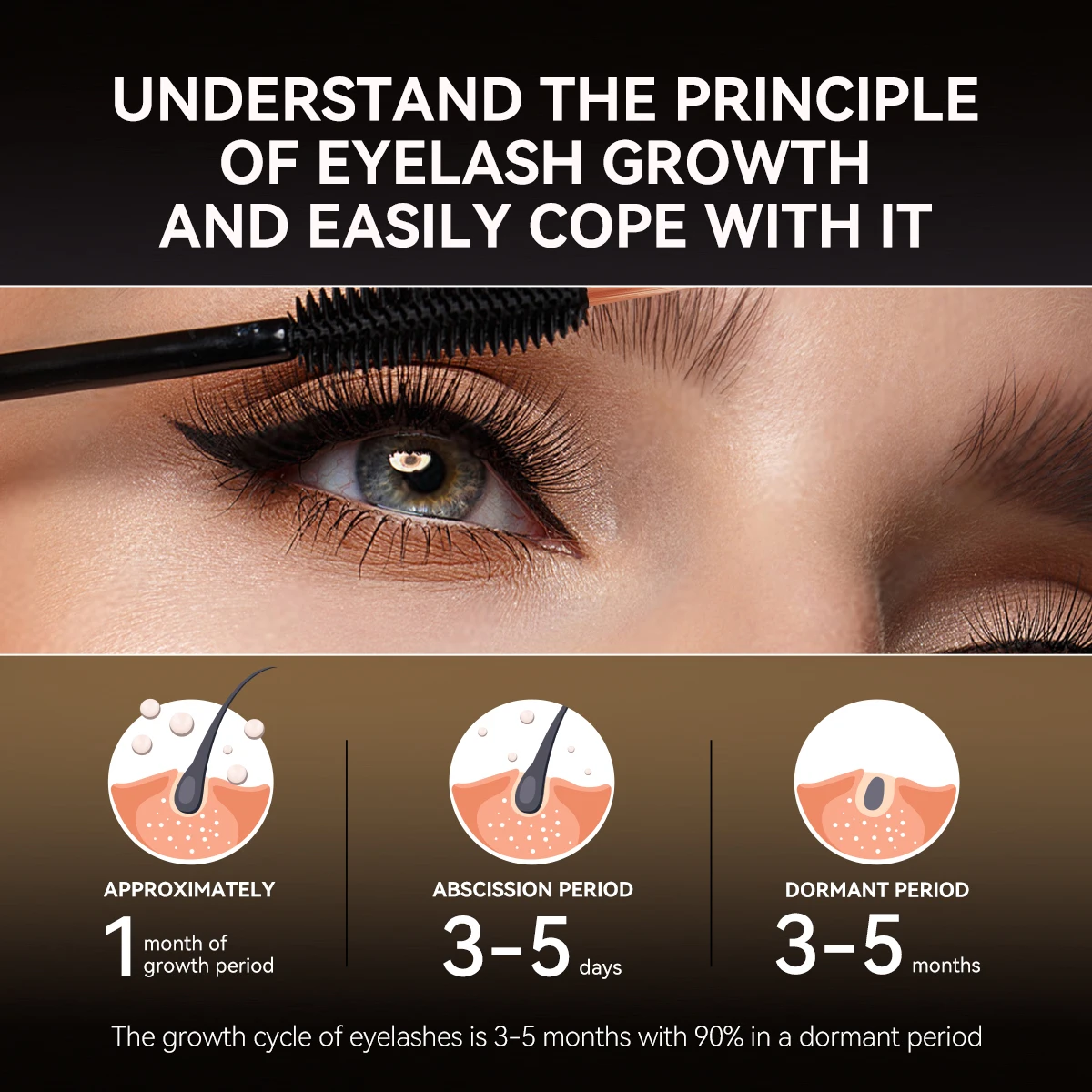 Lanbena New arrival eyelash enhancer growth serum for lashes vegan eyelash growth liquid