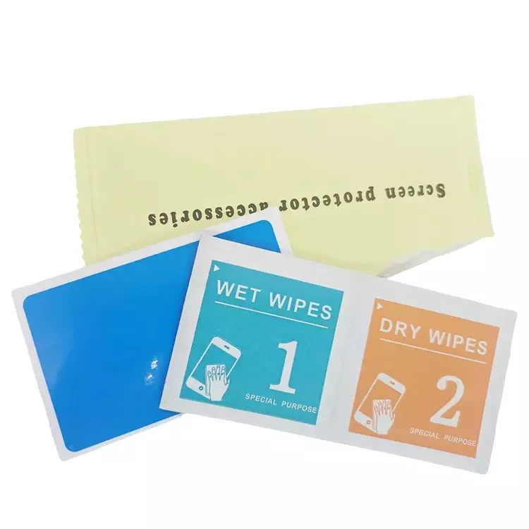 OME ODM Lcd Screen Cleaning Wipes Brighten Cell Phone Screen Cleaning Wipes Eyeglass Cleaner Lens Wipe Mini Pack