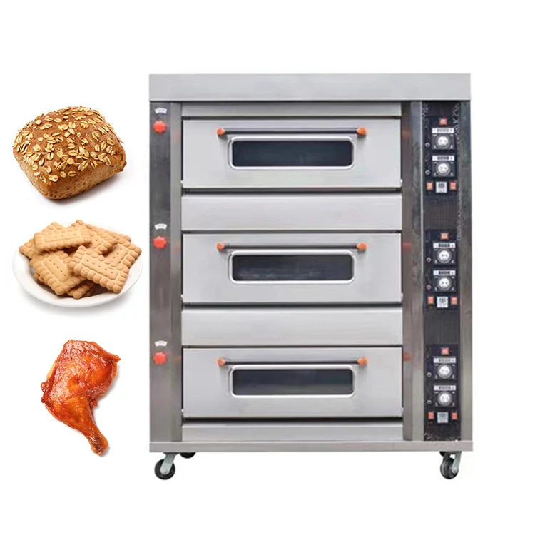 Industrial Horno De Pan Para Panaderia Pizza Pastry Confectionery Manufacturer Gas Cake Oven for Bakery