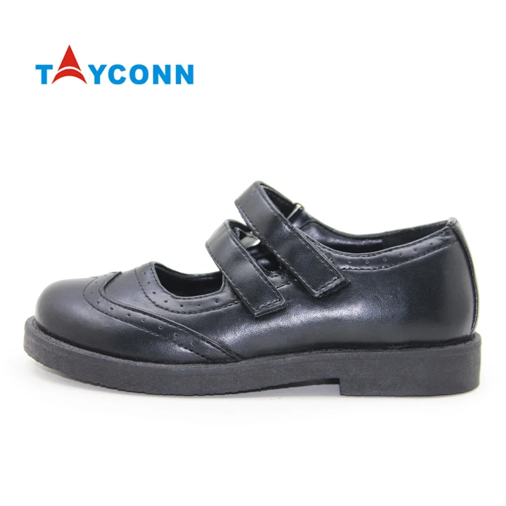 
Comfortable Children Uniform Dress Formal Leather Kids Black Back to School Shoes for Girls 