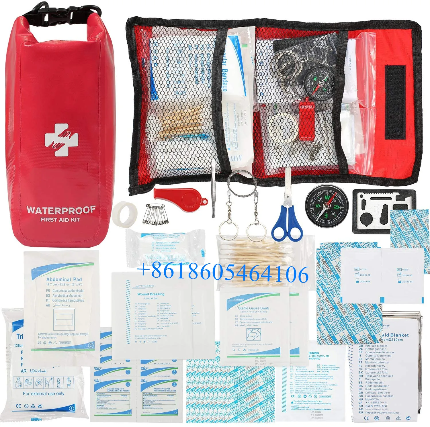 Medical Outdoor emergency First Aid Kit waterproof