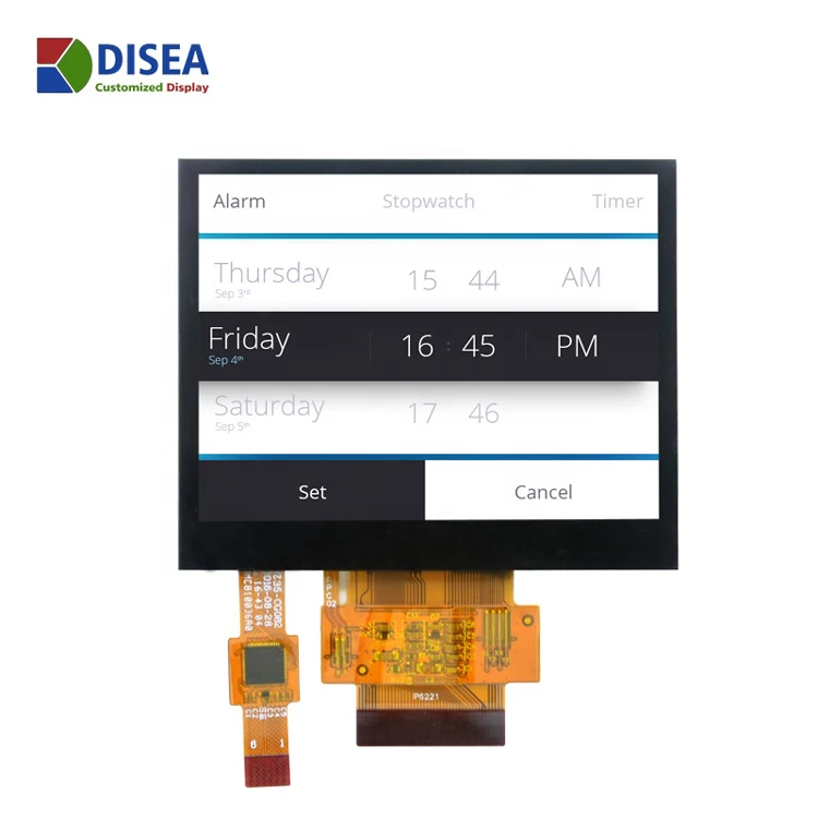 TFT LCD 3.5 inch 320*240, ILI9488, RGB-24bit/45PIN interface 500 brightness TFT LCD with build-in capacitive touch panel