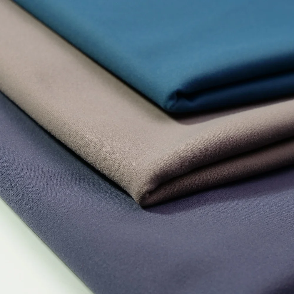 Wingtex High Quality Nylon and Spandex 4 Way Stretch Elastic Clothing Fabric Soft Brushed Fabric for Sports Wear