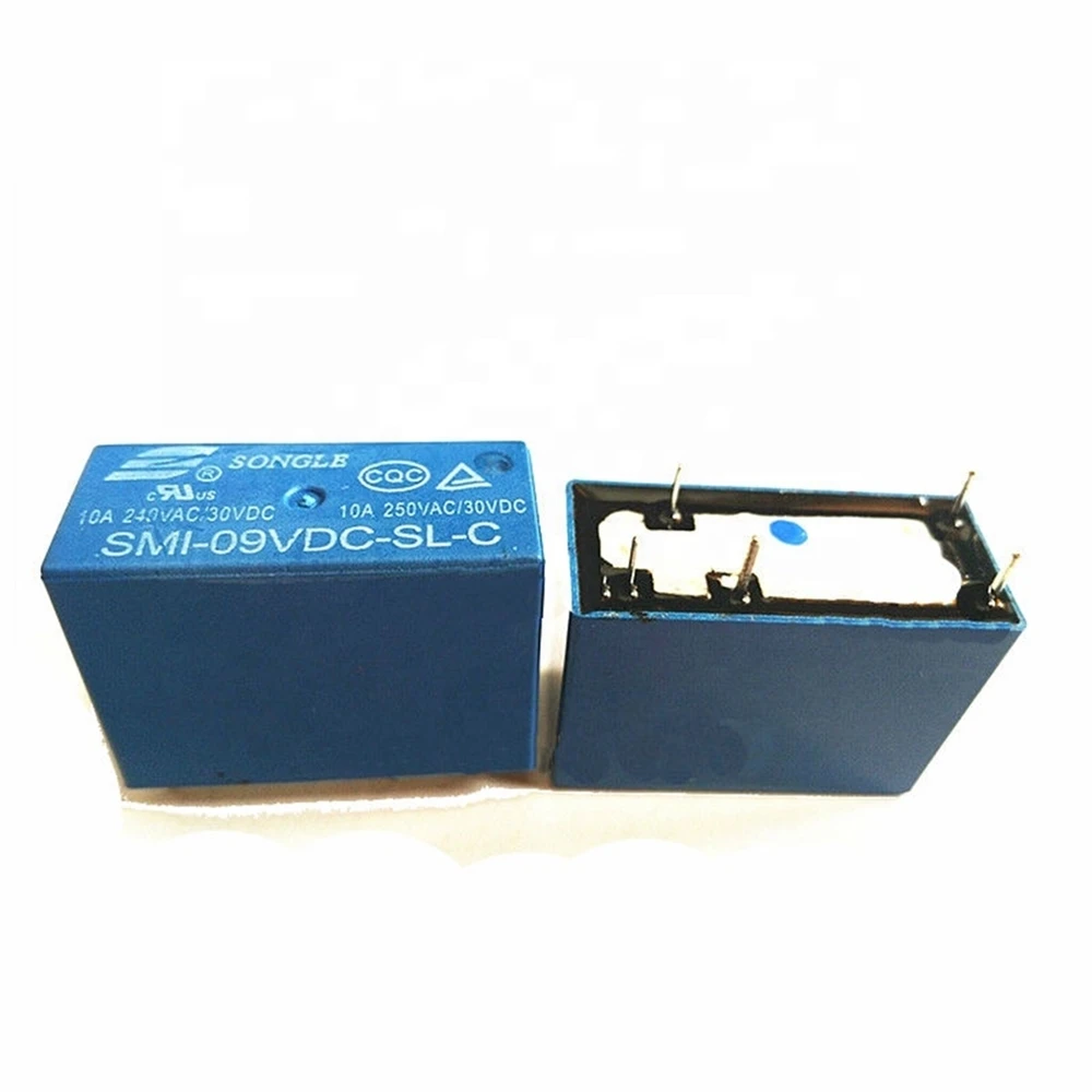Силовое реле SMI-09VDC-SL-C 5 pin 9 вольт 10 ампер 250v 9 V