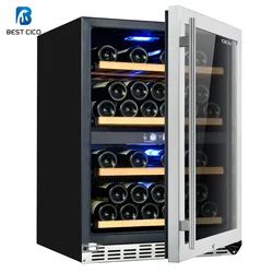 CICO dual zone compressor wine cooler for home use wine refrigerator SF-54D1 (45-48bottles capacity wine fridge)